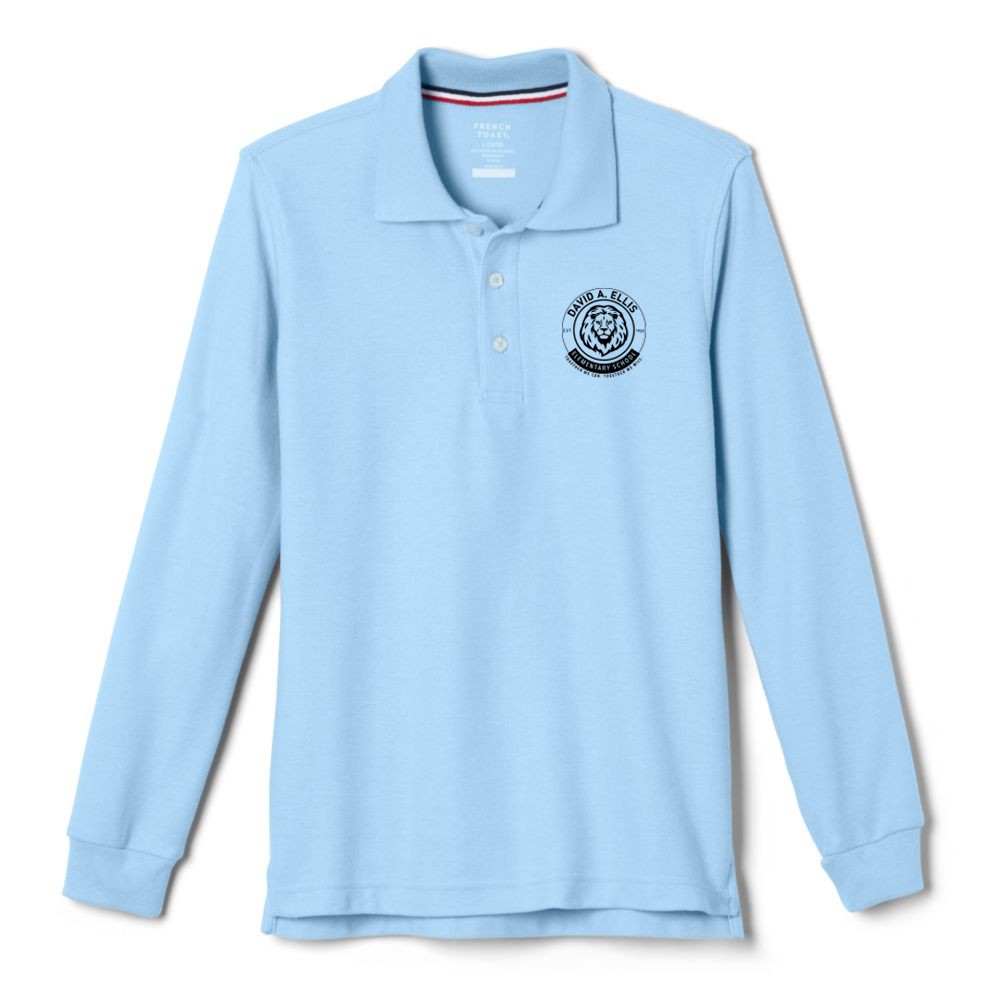 David A. Ellis School Adult Long Sleeve Polo